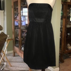 White House Black Market Strapless black Dress